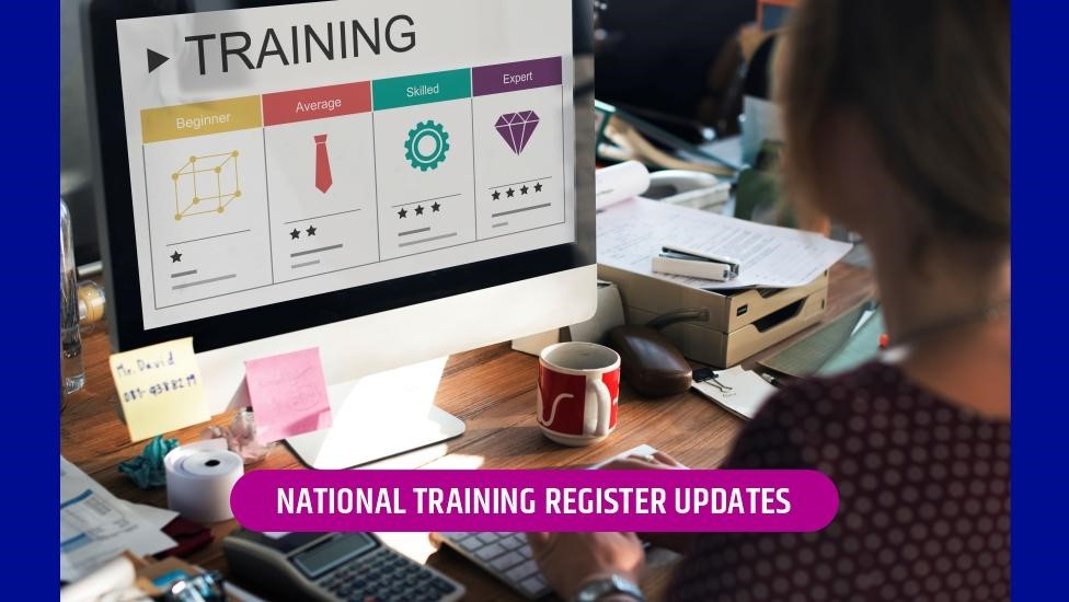 National training register updates