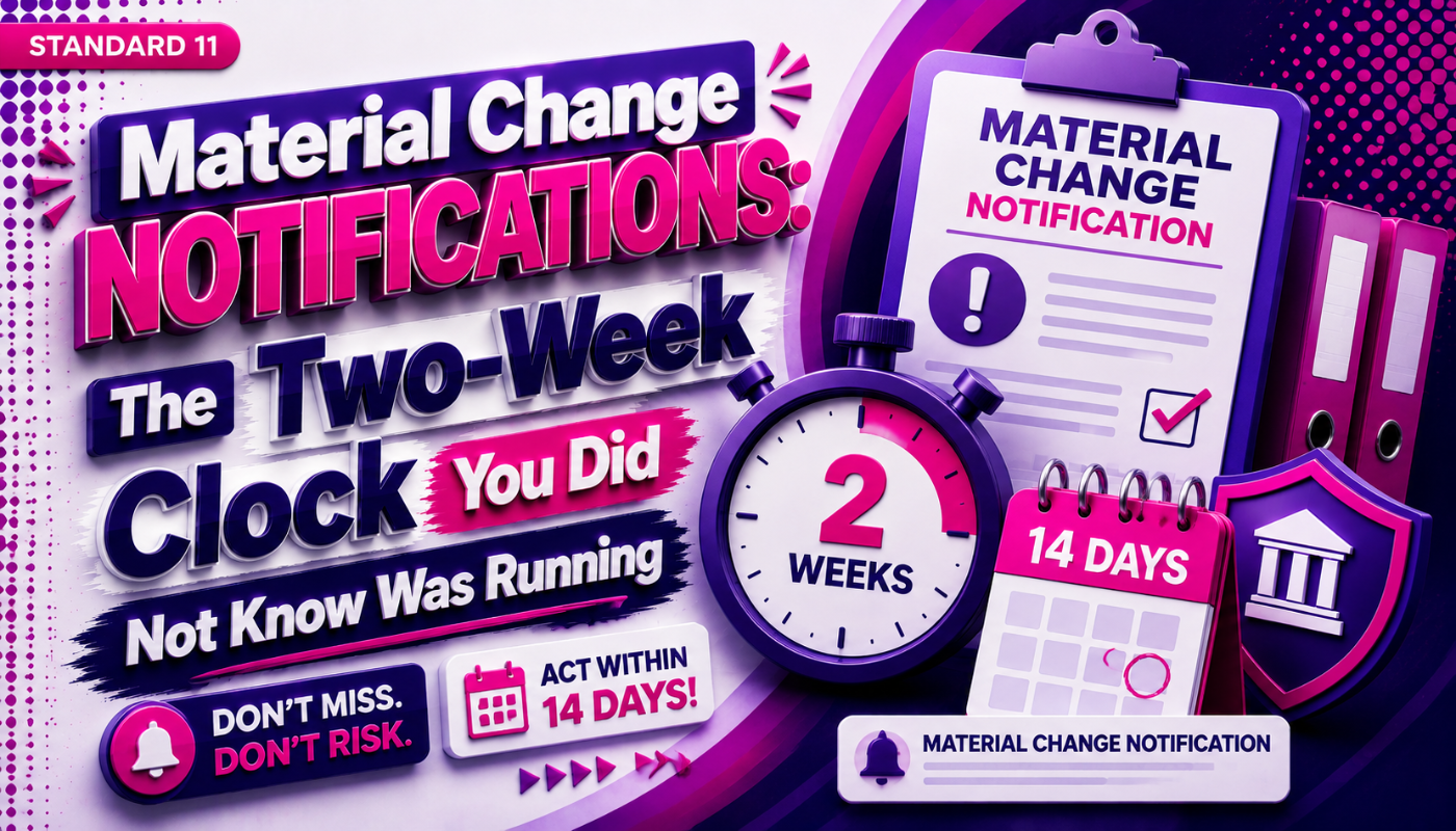 Material Change Notifications: The Two-Week Clock You Did Not Know Was Running