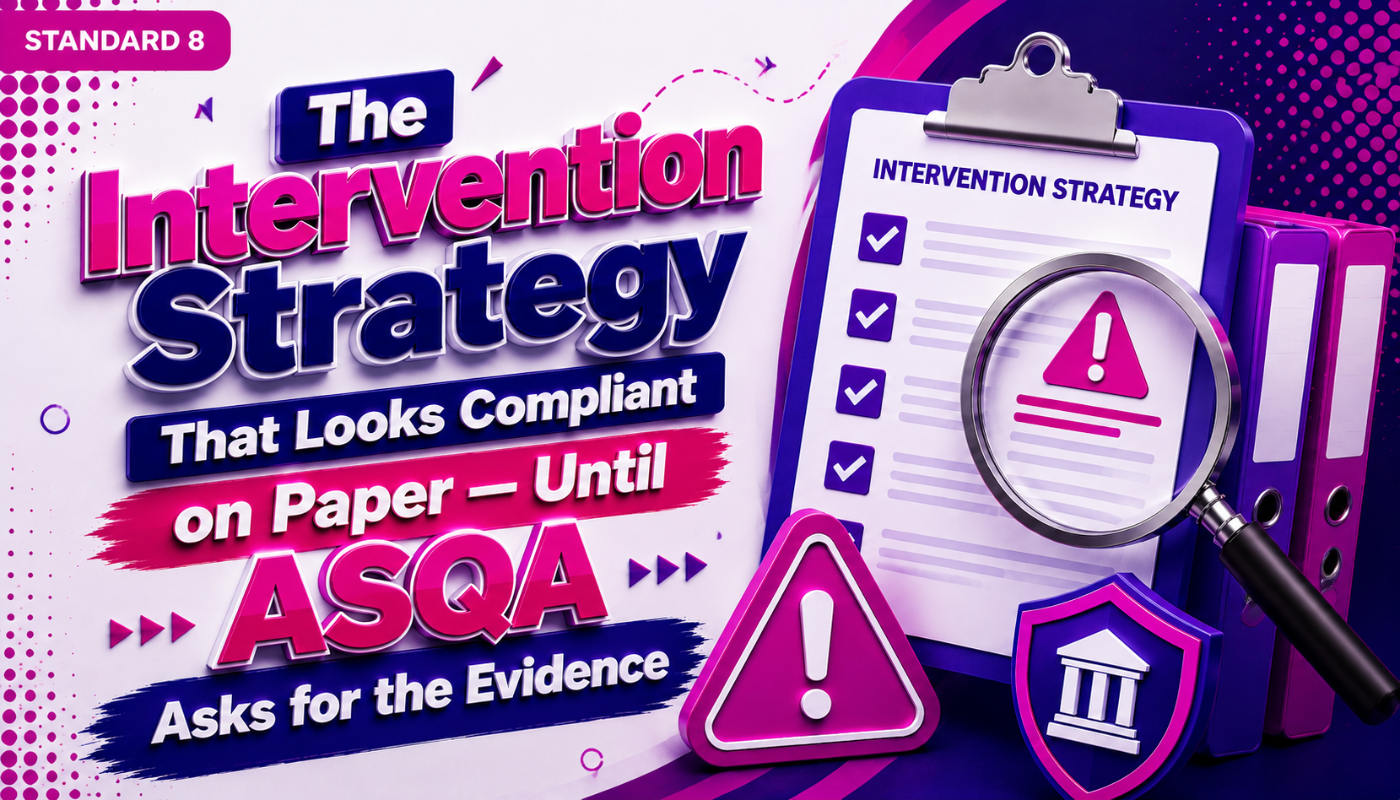 The Intervention Strategy That Looks Compliant on Paper — Until ASQA Asks for the Evidence